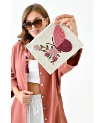 Bripurga Special Embroidery Clutch- Hand Bag- Special Embroidered Patterned Punch- Cotton Hand Bag 100242