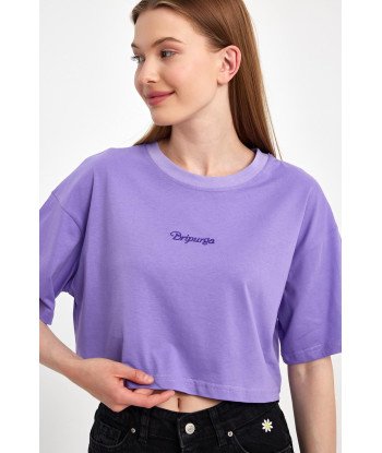 Bripurga Oversize Crop Bripurga Embroidered